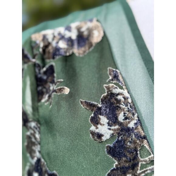 MSRP $138 J.O.A. By Anthropologie Flocked Chiffon Mini Size S | SAME DAY SHIP - Picture 6 of 8